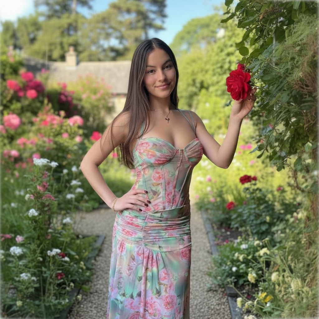 Enchanted Garden Evening Dress