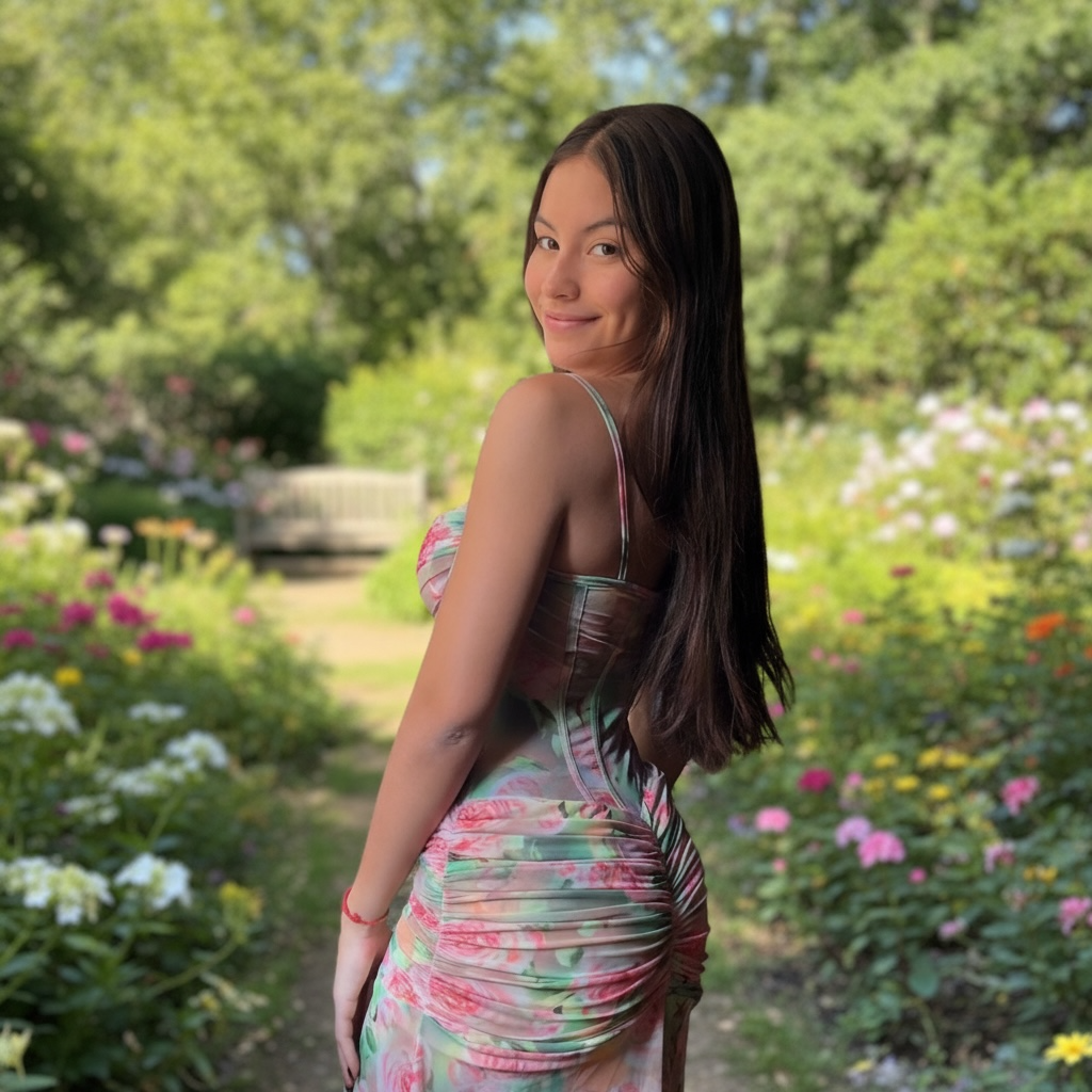 Enchanted Garden Evening Dress