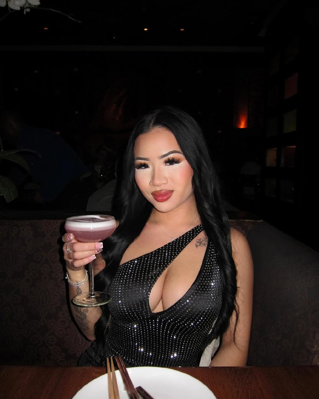 Dark Glam Short Dress