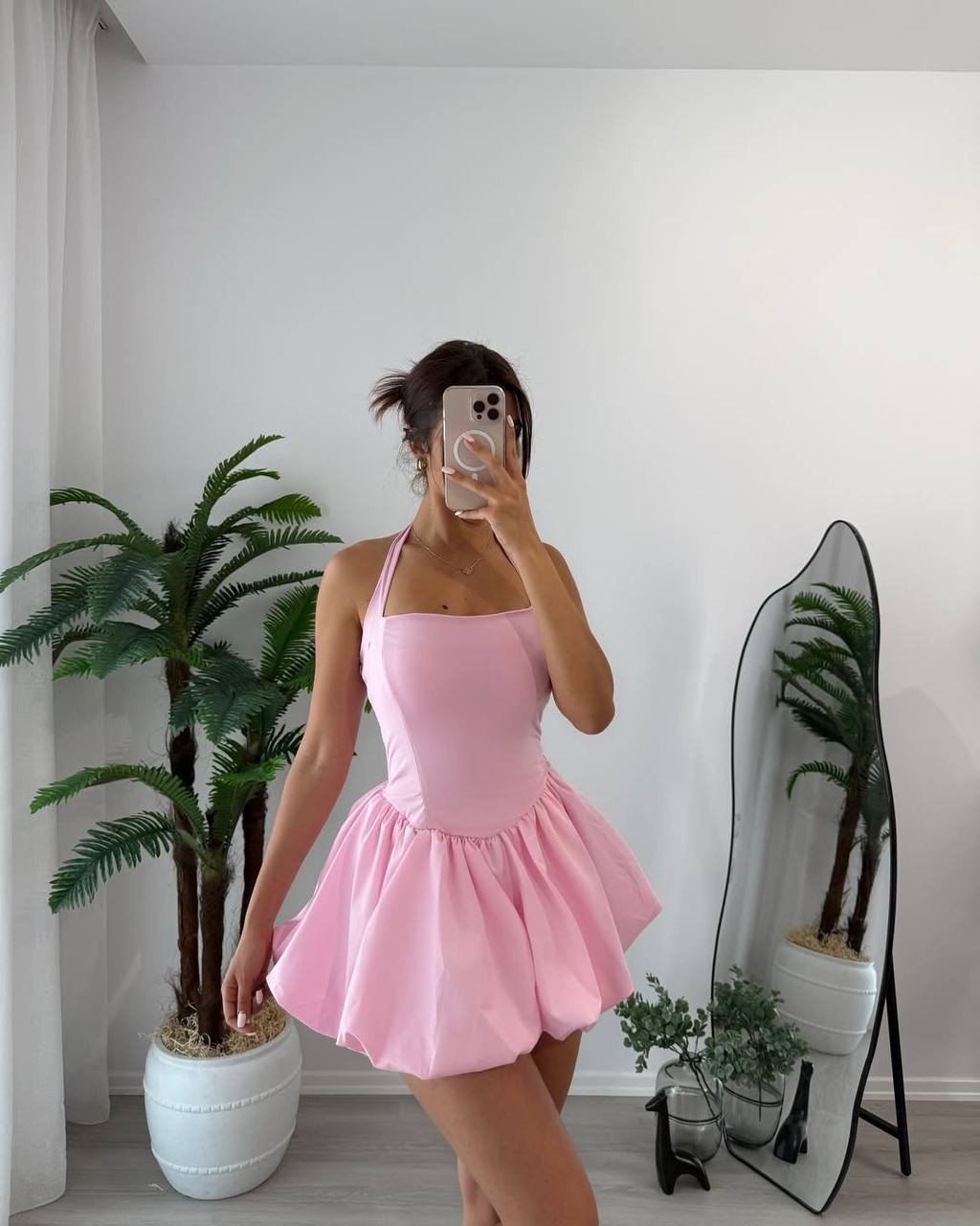 Flare Charm Short Dress