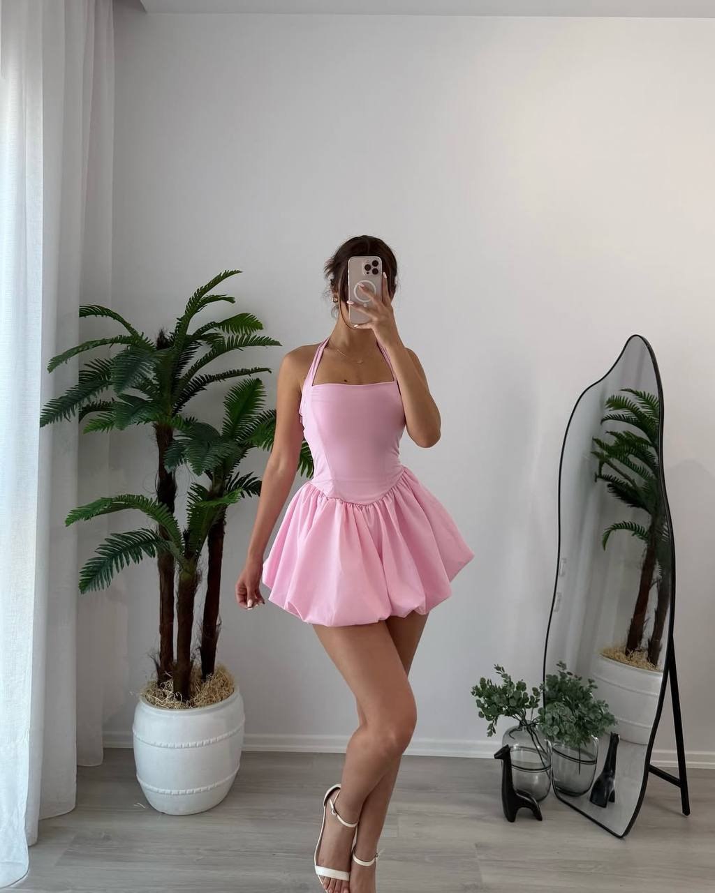Flare Charm Short Dress