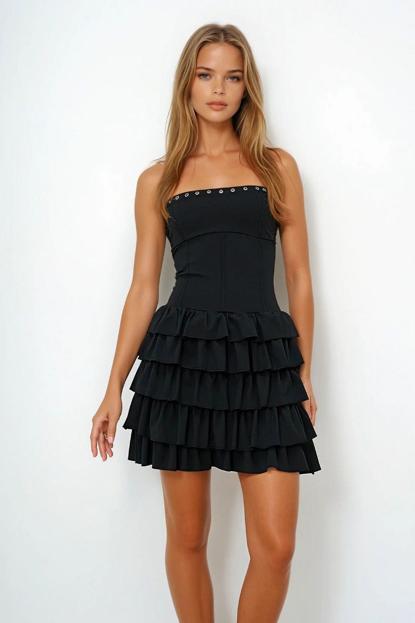 Glam Edge Short Dress