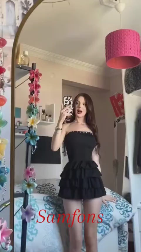 Glam Edge Short Dress