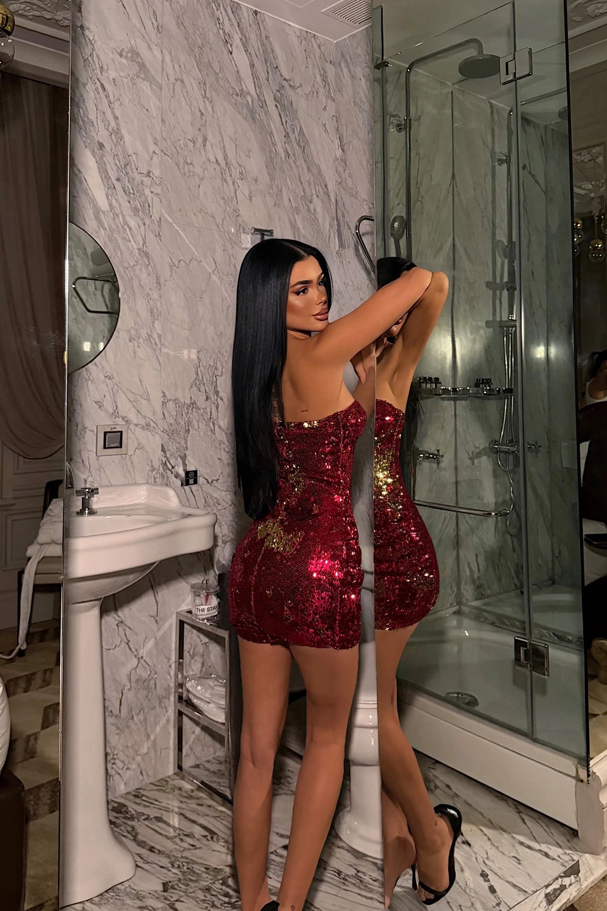 Seraphina Sequin Corset Mini Dress