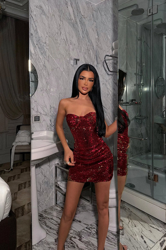 Seraphina Sequin Corset Mini Dress